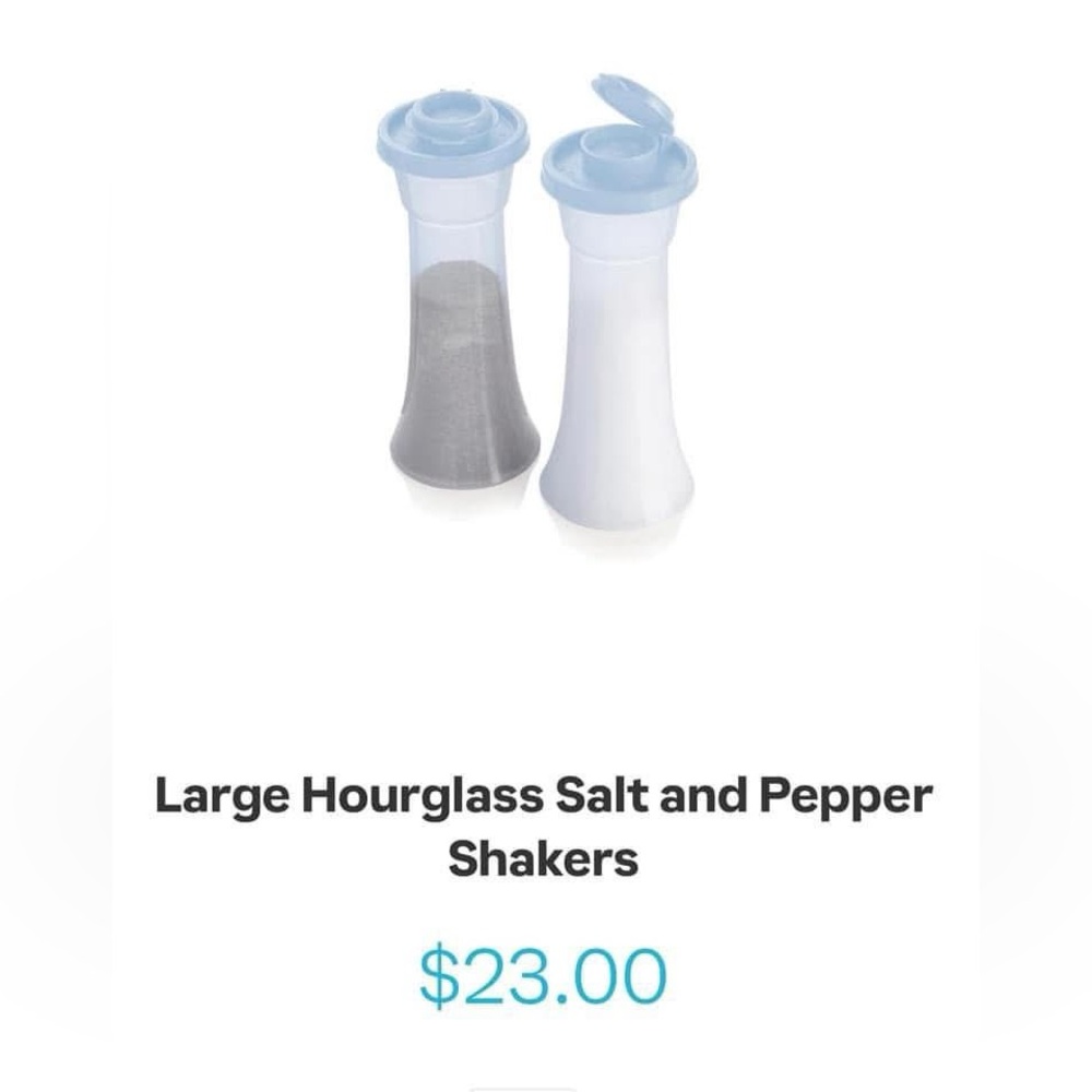 BRAND NEW Hour glass Salt n Pepper shakers
